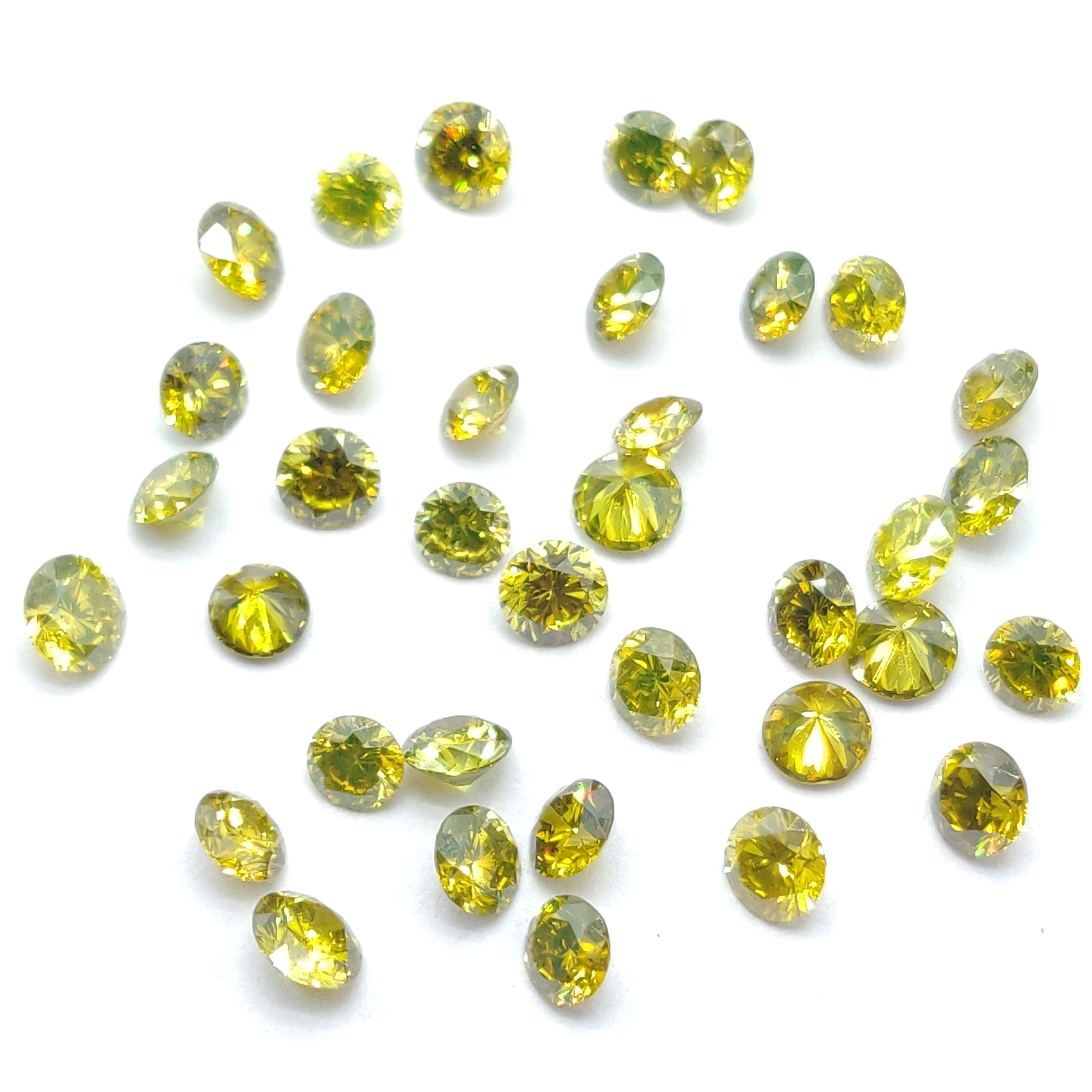 FANCY YELLOW DIAMOND FOR ROUND BRILLIANT CUT DIAMOND RING