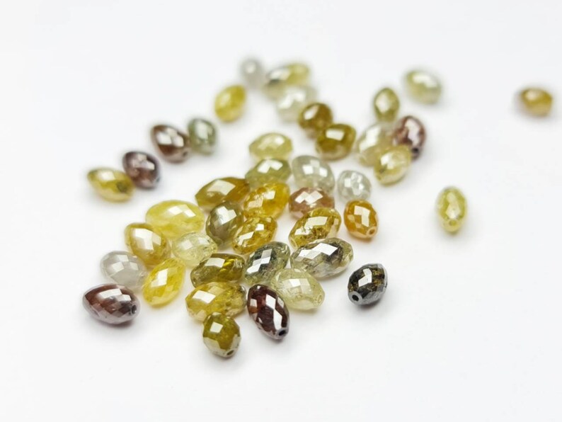 yellow diamond beads