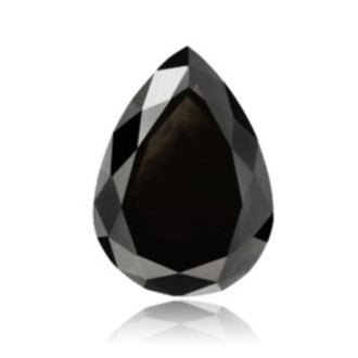 Loose Pear Shape Black Diamond