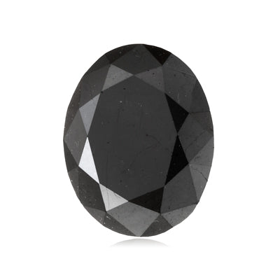 Loose Oval Cut Black Diamond
