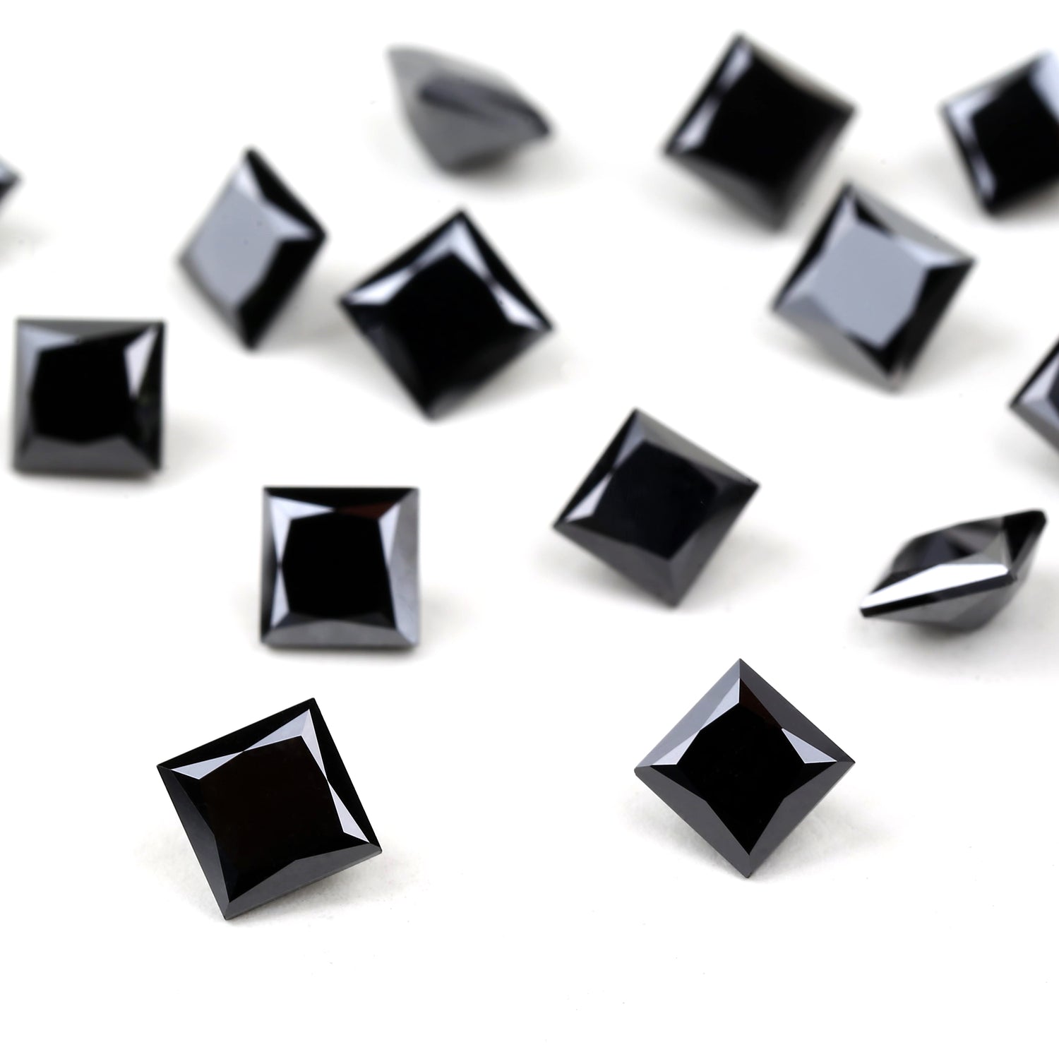 Princess Cut Natural Black Diamonds