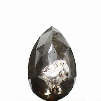 0.41 Carat Natural Gray Rose Cut Pear Diamond SDM996