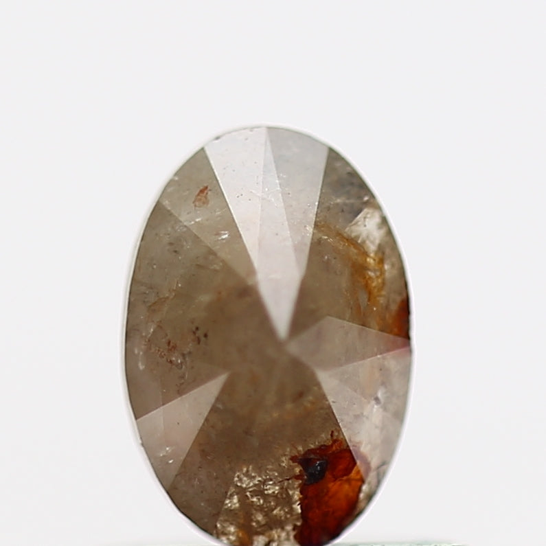 0.47 Carat Orange Oval Cut Natural Diamond 