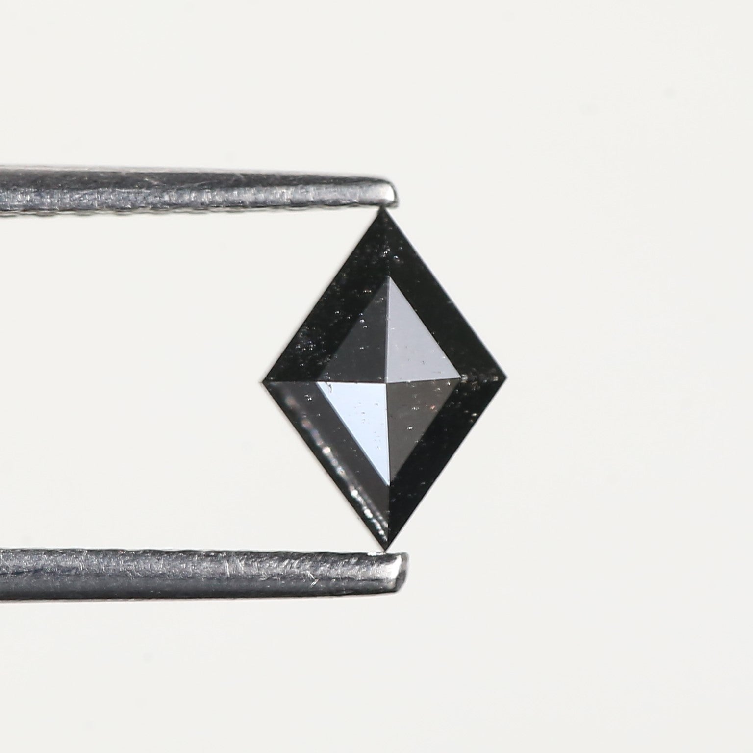 0.55 Carat Lozenge Natural Black Salt and Pepper Loose Diamond 7.2 MM