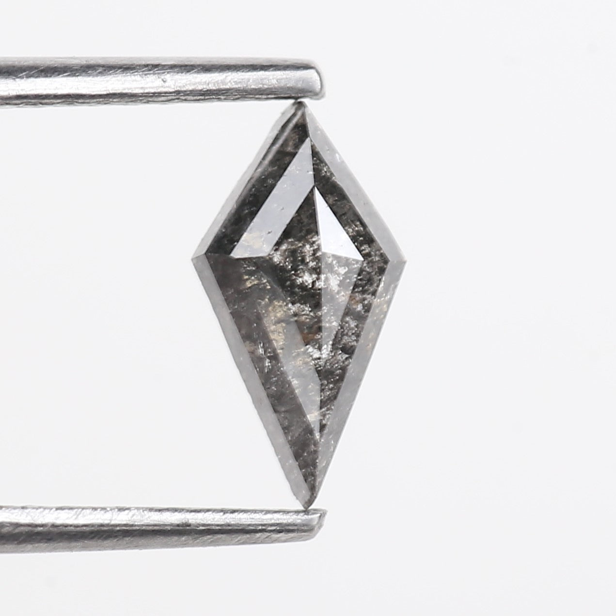 Faceted gemstone on a white background