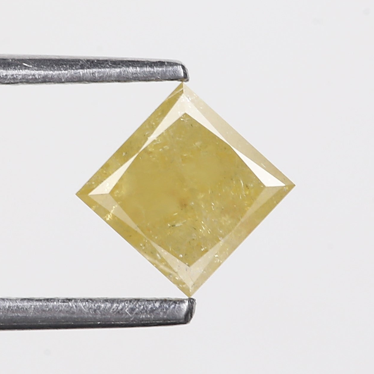0.61 Carat Natural Yellow Princess Salt Pepper Diamond 5 MM