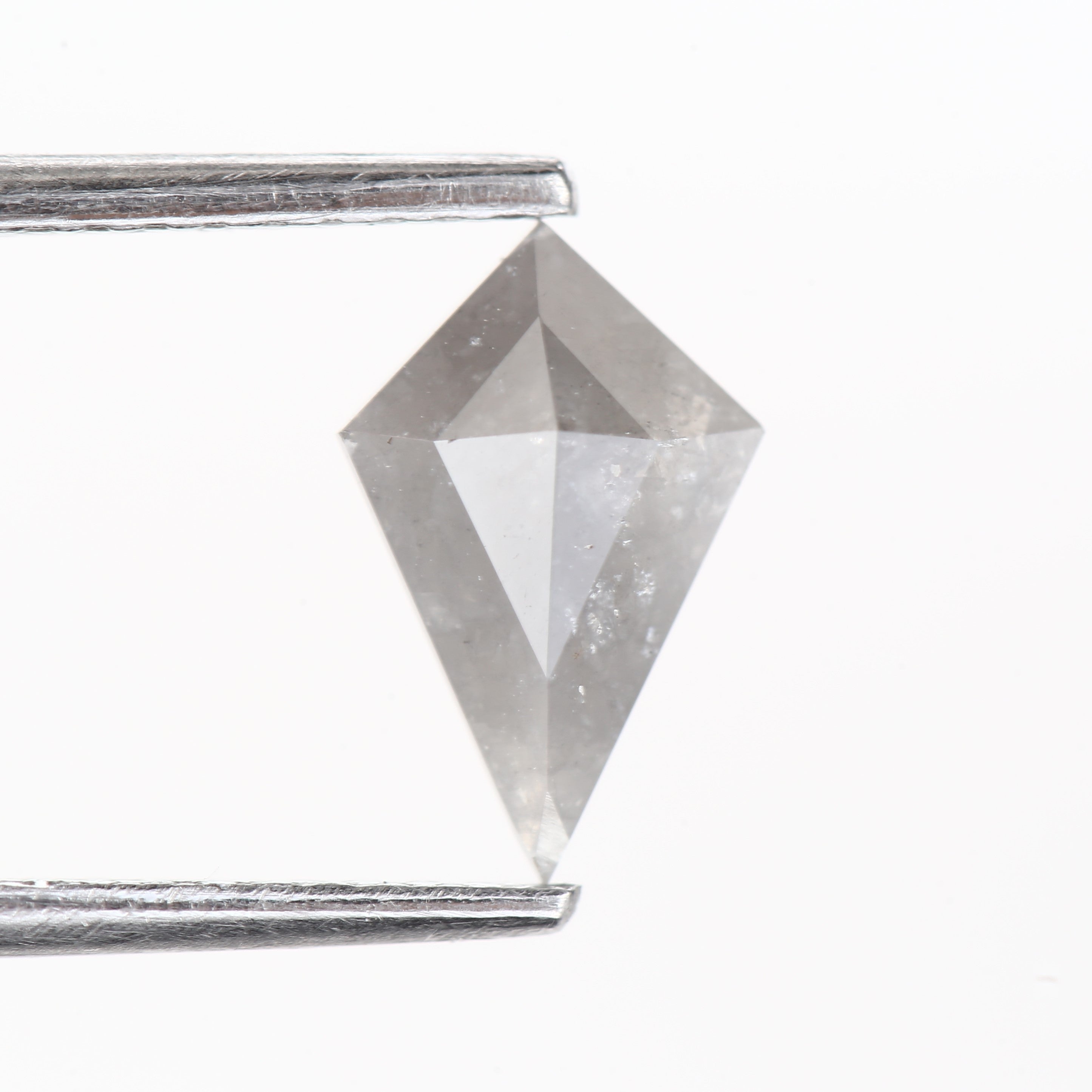 0.74 Carat Rustic Gray Kite Natural Diamond 9 MM