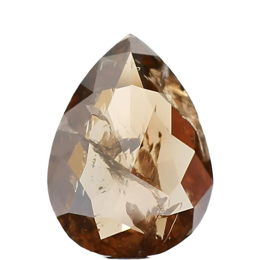 pear brown diamond 0.77 carat