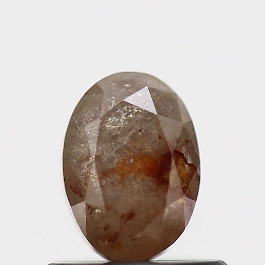0.87 Carat Rose Cut Oval Brilliant Natural Loose Diamond 5.9 MM 