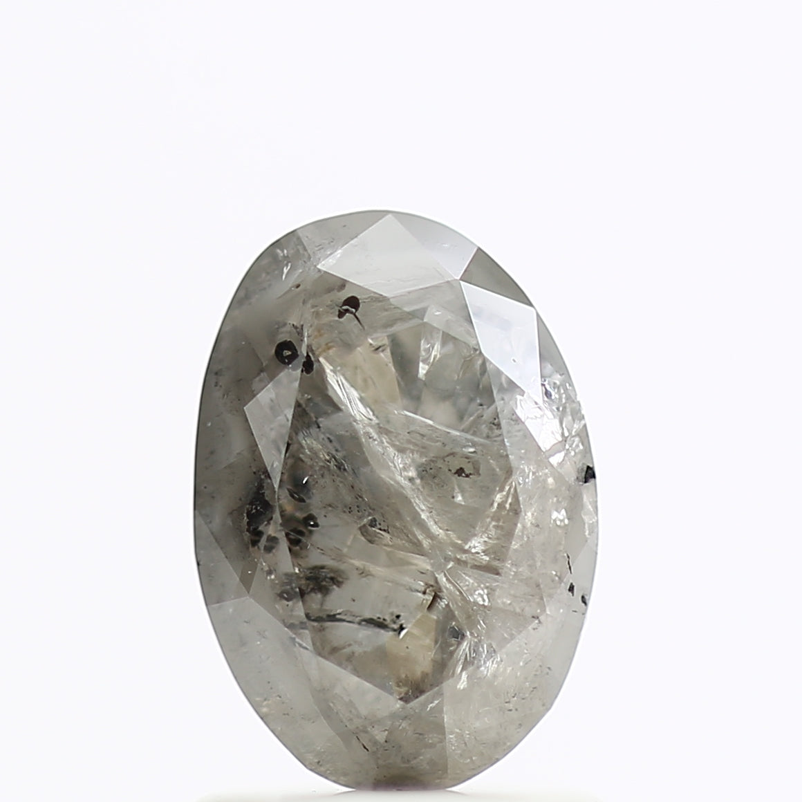 Clear diamond on a white background