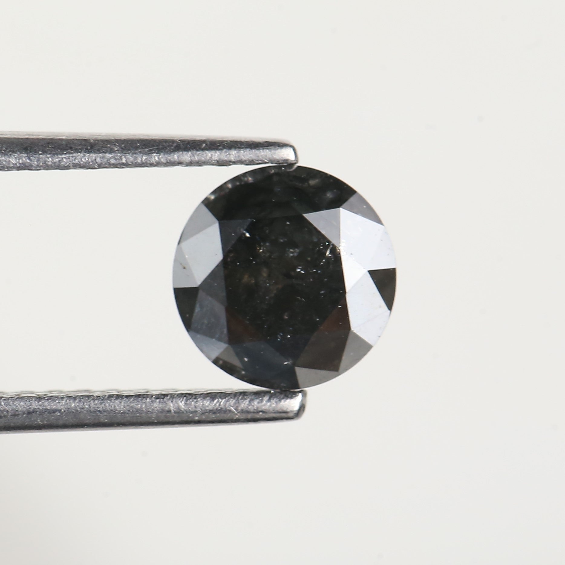 Round Black Salt and Pepper Loose Diamond 6.3 MM
