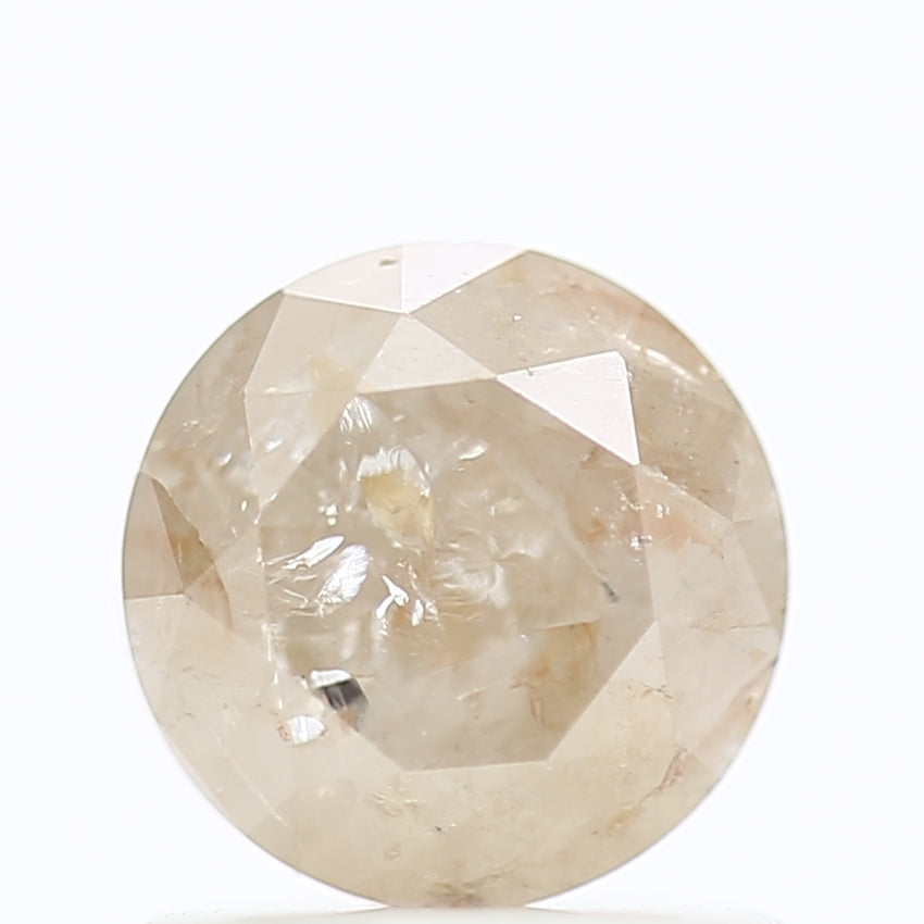 0.93 Carat Natural Icy Round Cut Salt And Pepper Diamond 5.91 MM