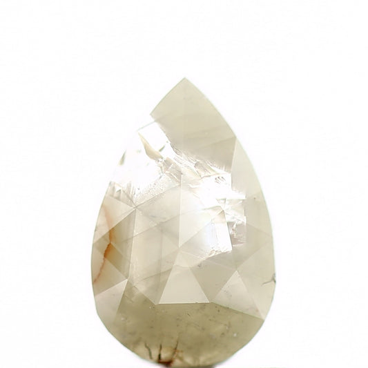 0.96 Carat Natural Pear Rose Cut Rustic Loose Diamond SDM94