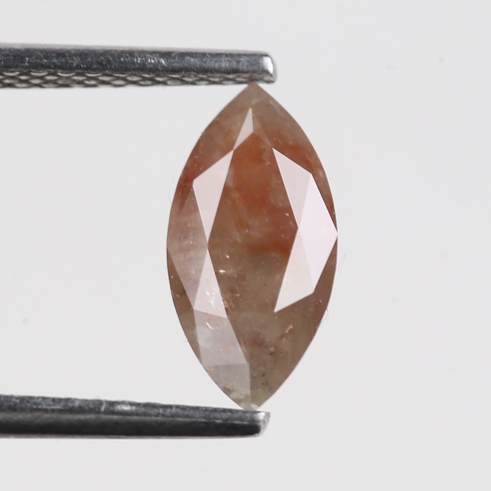 0.97 Carat Orange Salt And Pepper Marquise Cut Natural Diamond 9.99 MM