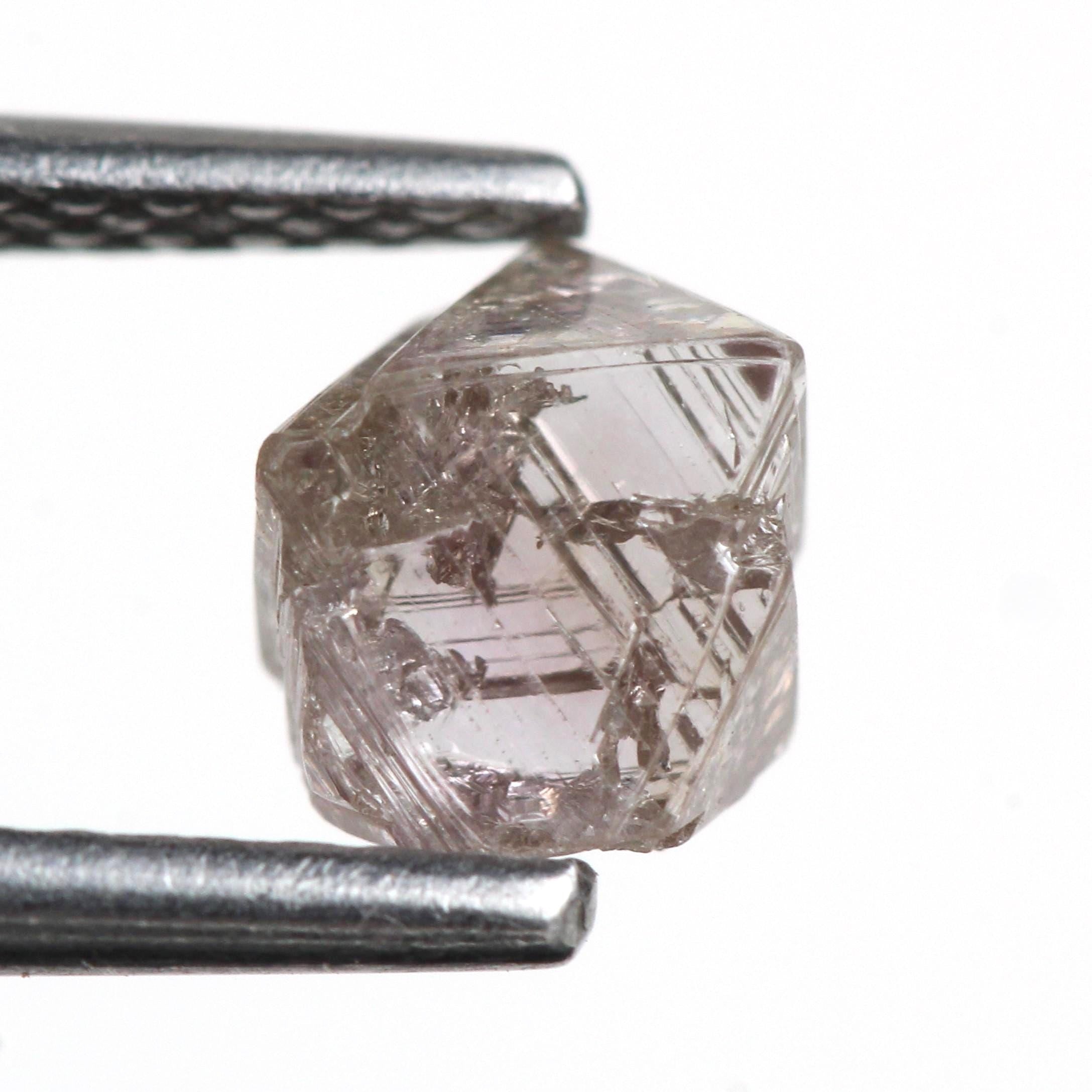 0.98 Carat Natural Pink Purple Crystal Uncut Rough Diamond 5.80 MM