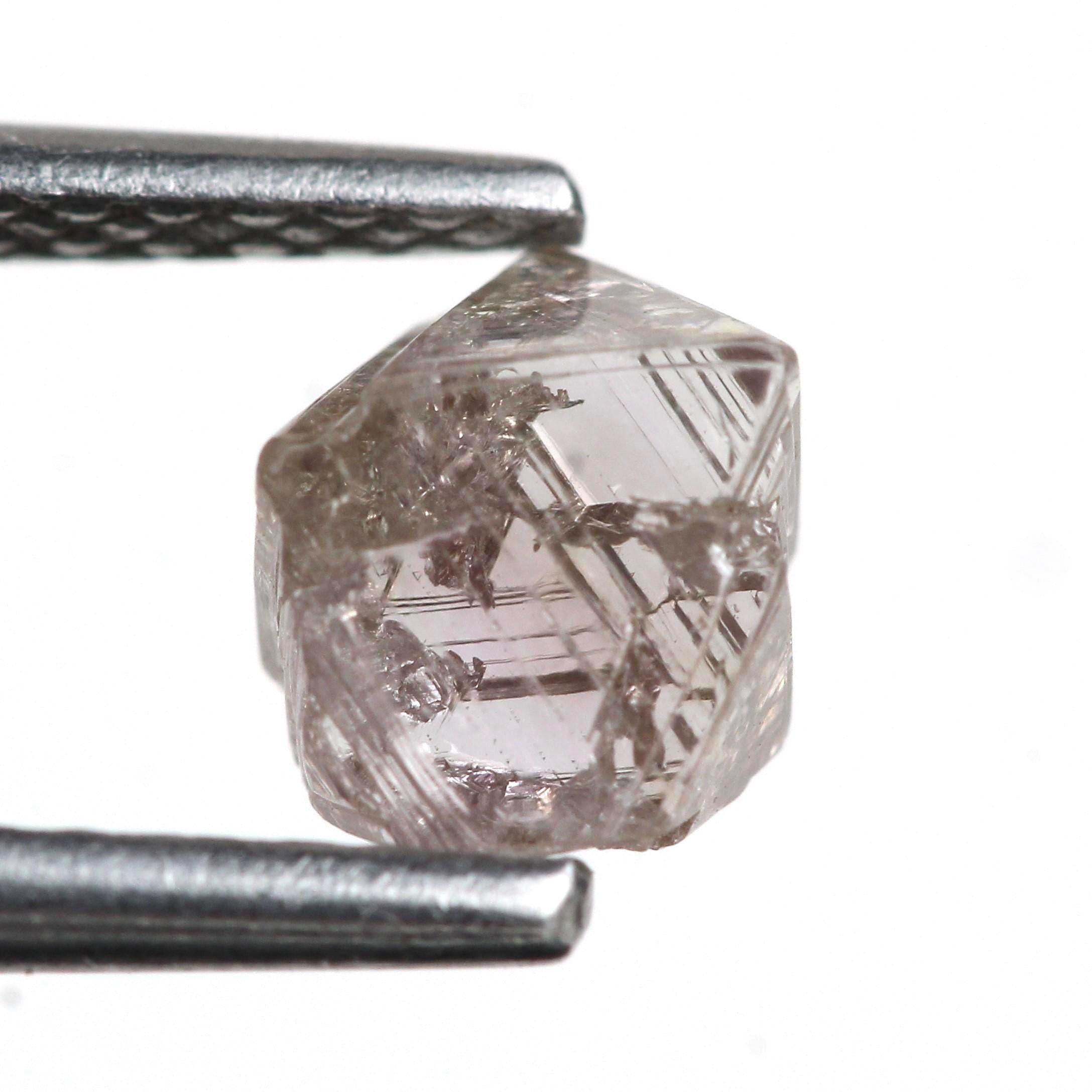 0.98 Carat Natural Pink Purple Crystal Uncut Rough Diamond 5.80 MM