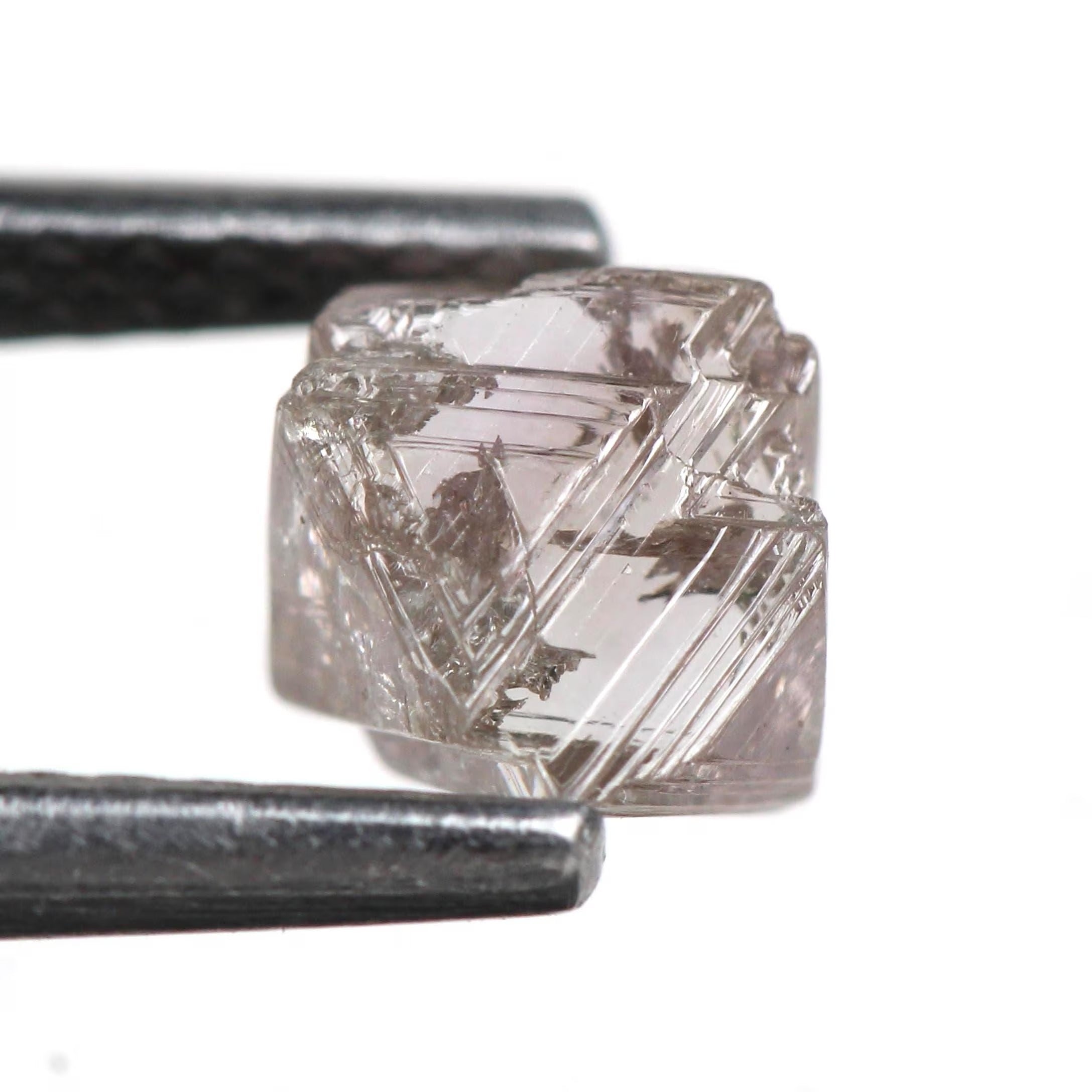 0.98 Carat Natural Pink Purple Crystal Uncut Rough Diamond 