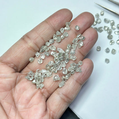 Natural Uncut Raw Diamond Ethically Sourced Canadian Diamonds White SI Clarity HIJ