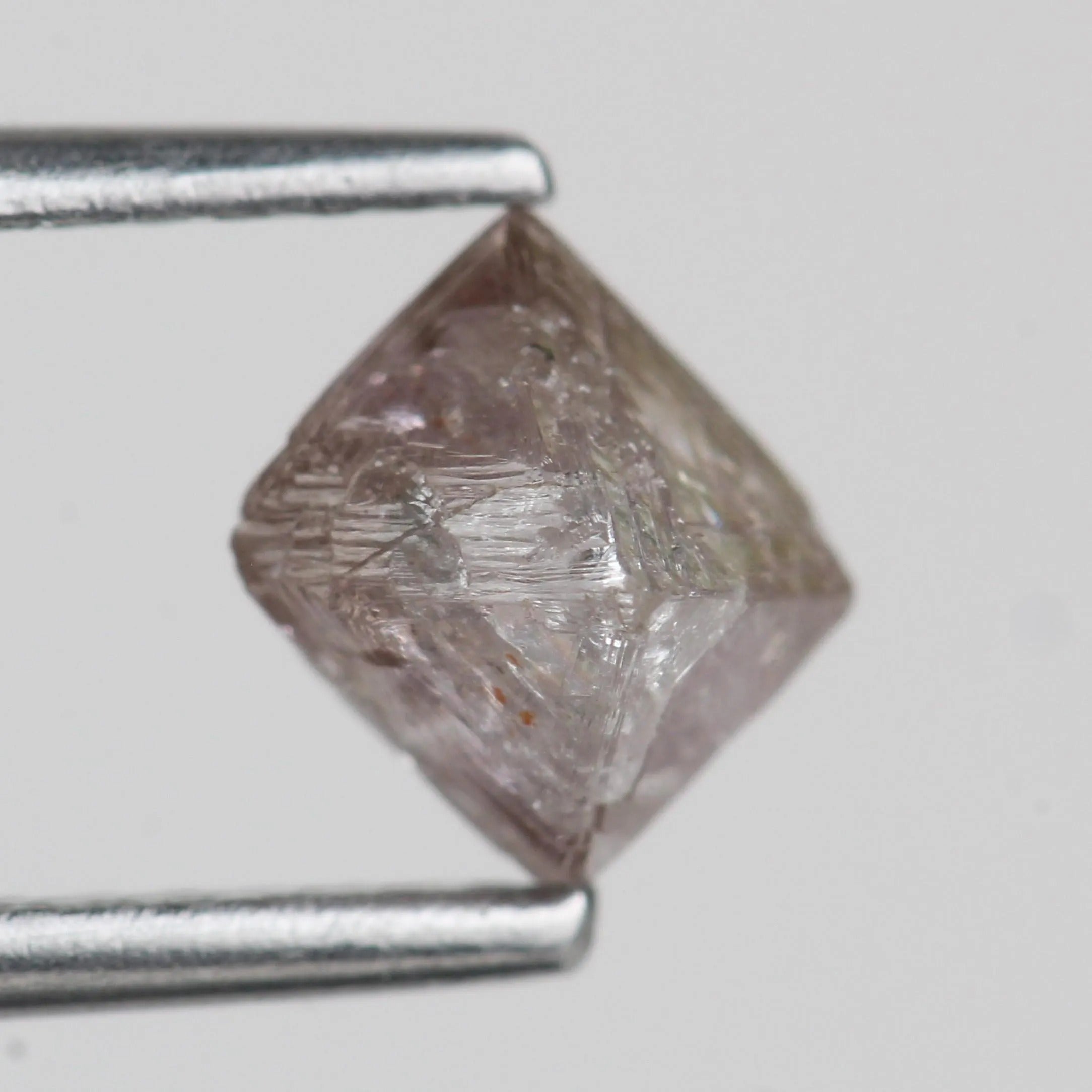 0.98 Carat Octahedron Purple Pink Natural Uncut Raw Loose Diamond 4.7 MM