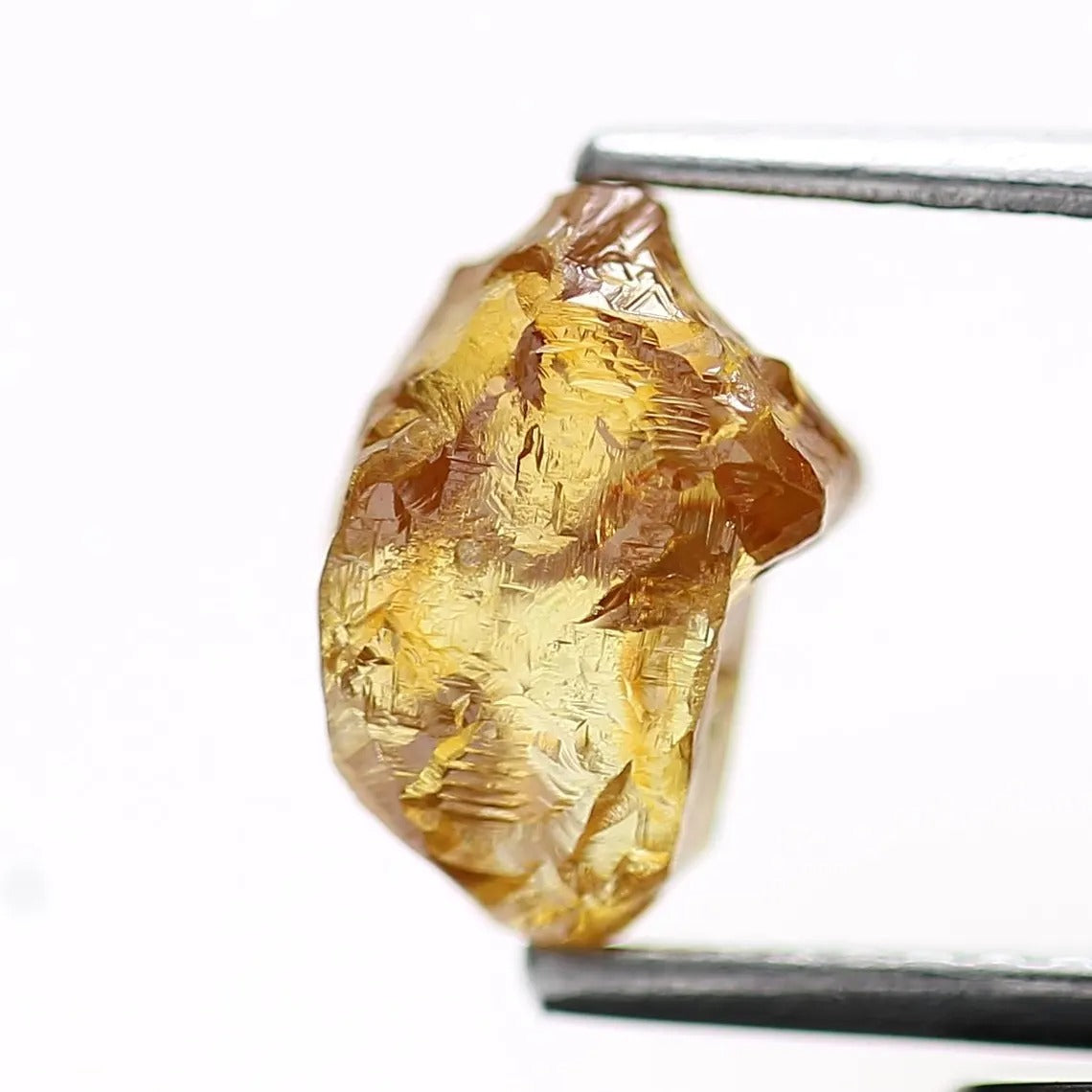 1.78 Carat Natural Fancy Orange Rough Diamond 8.4 MM