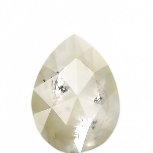 1.02 Carat Natural Pear Icy Gray Rose Cut Diamond SDM913