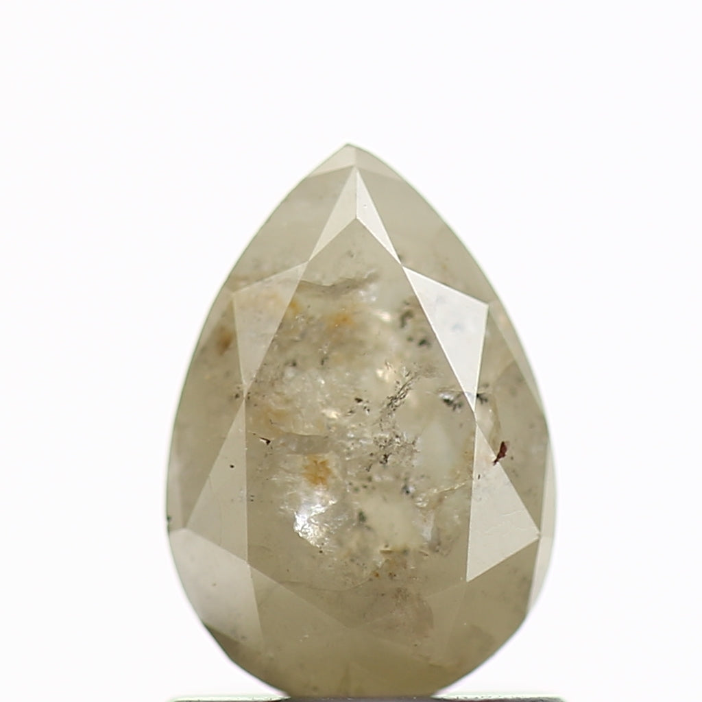 1.13 Carat Natural Pear Cut Rustic Diamond 7.8 MM