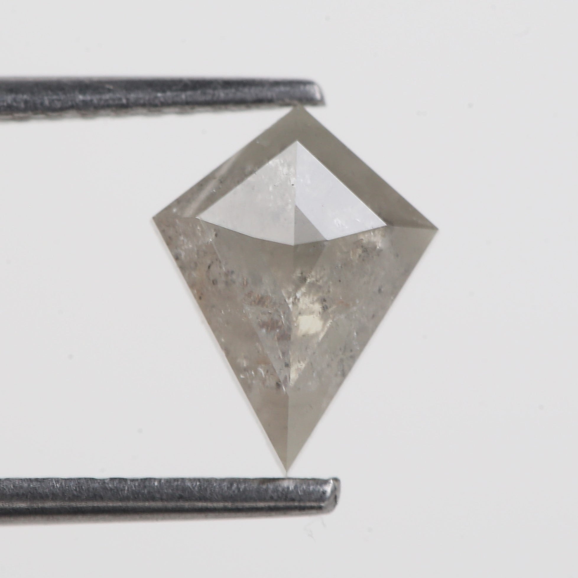1.15 Carat Natural Gray Loose Salt and Pepper Kite Cut Diamond 9.05 MM
