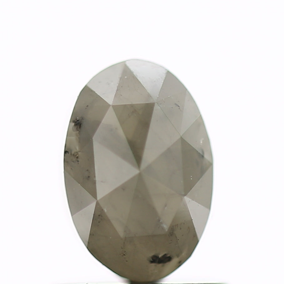 1.17 Carat Natural Gray Oval Salt and Pepper Diamond 