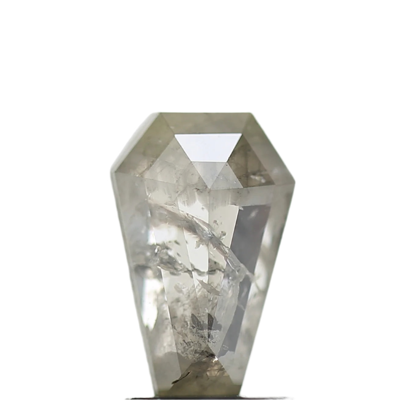 Coffin Cut Salt and Pepper Diamond