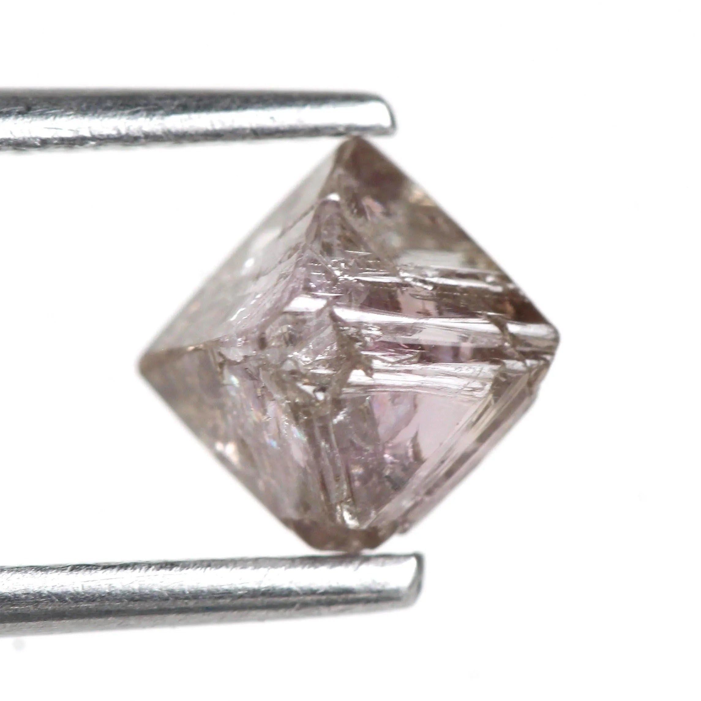 Rough Fancy Purple Pink Uncut Raw Octahedron Diamond 5.25 MM