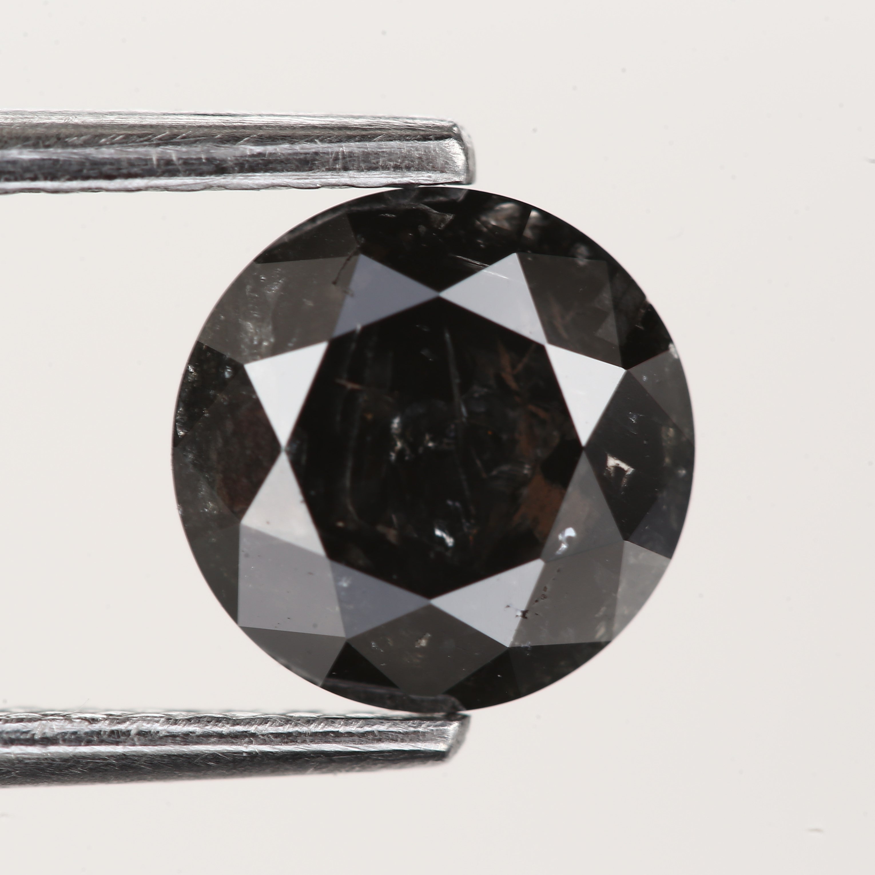 Fancy Black Round Brilliant Diamond 6.8 MM