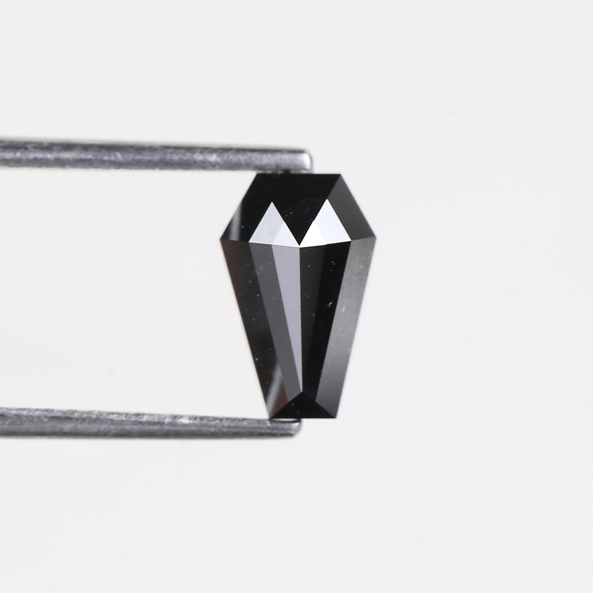 1.2 Carat Black Coffin Cut Natural Loose Diamond 8.75 MM