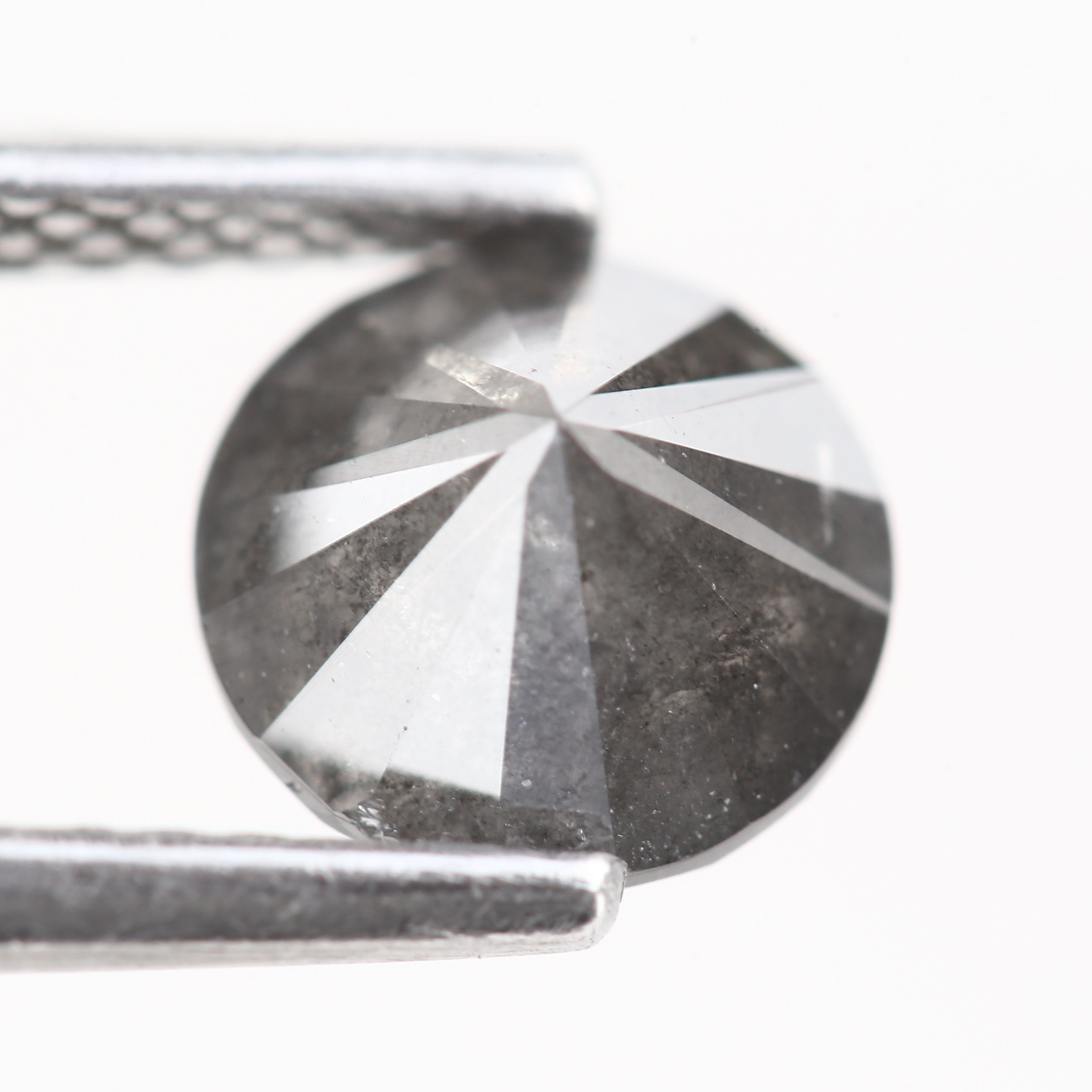 1.30ct Natural Celestial Stormy Black Salt and Pepper Diamond 6.4 MM
