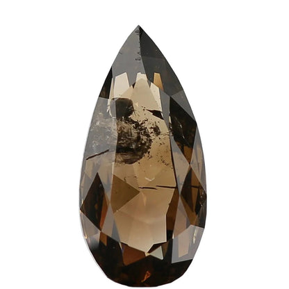 1.37 Carat Pear Cut Fancy Cognac Brown Rose Natural Diamond SDM1184