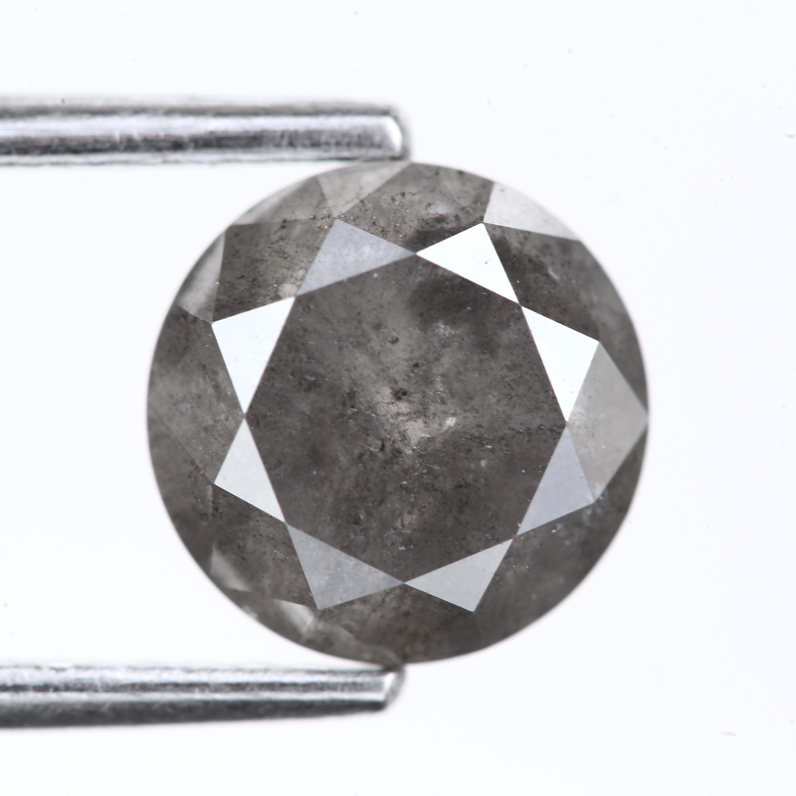 fancy gray salt and pepper diamond 7.20 MM