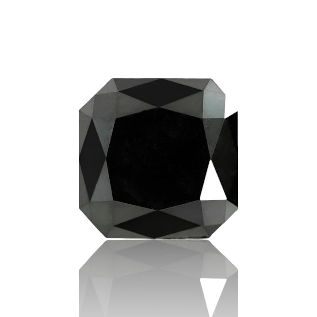 1.71 Carat Treated Black Natural Loose Asscher Cut Best Quality Diamond Perfect For Making Modern Design Diamond Ring