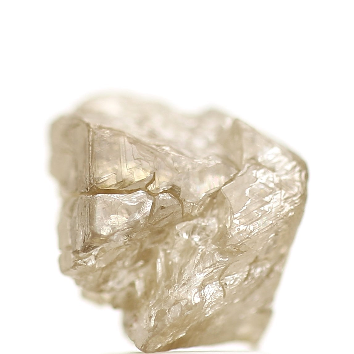 2.43 carat Crystal Rough Fancy Champagne Brown Raw Earth Mined Natural Diamond - Blackdiamond