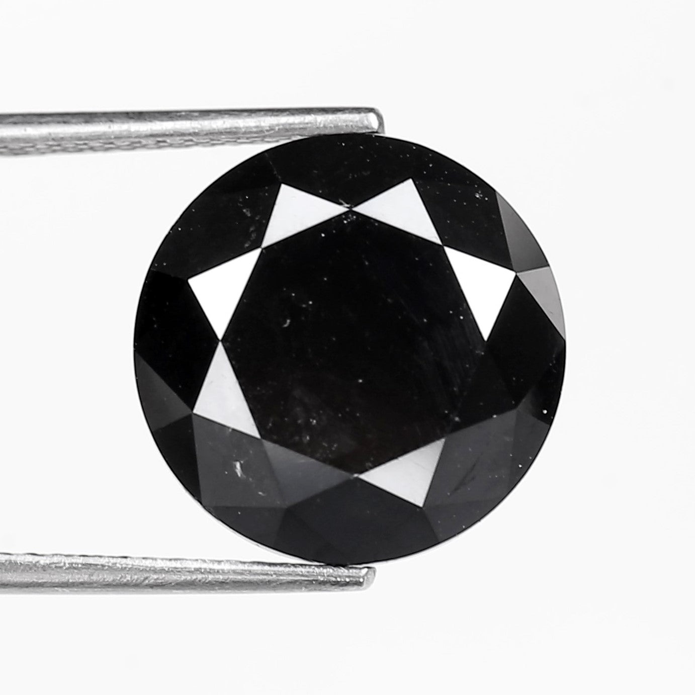 Natural Round Cut Black Loose Diamond