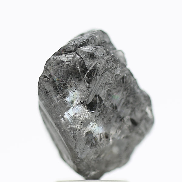 4.07 Carat Natural Black Rough Diamond Raw Octahedron Uncut