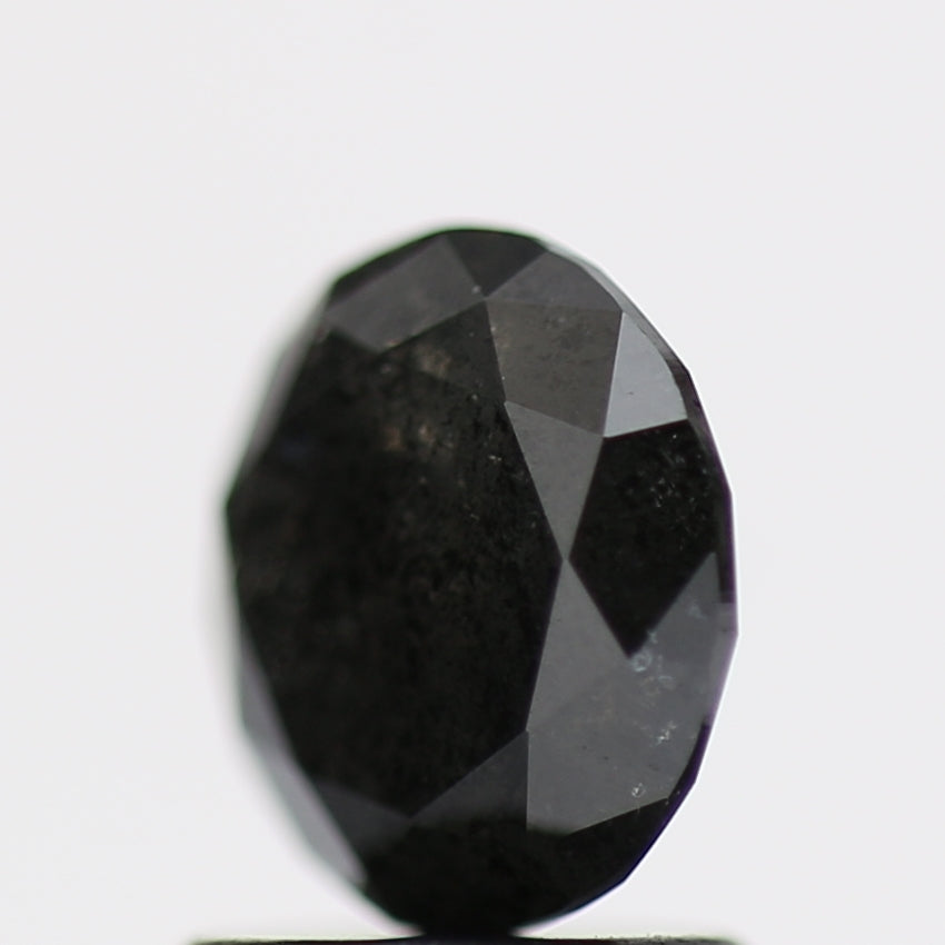 1.30 Carat Fancy Black Round Brilliant Diamond GIA Certified