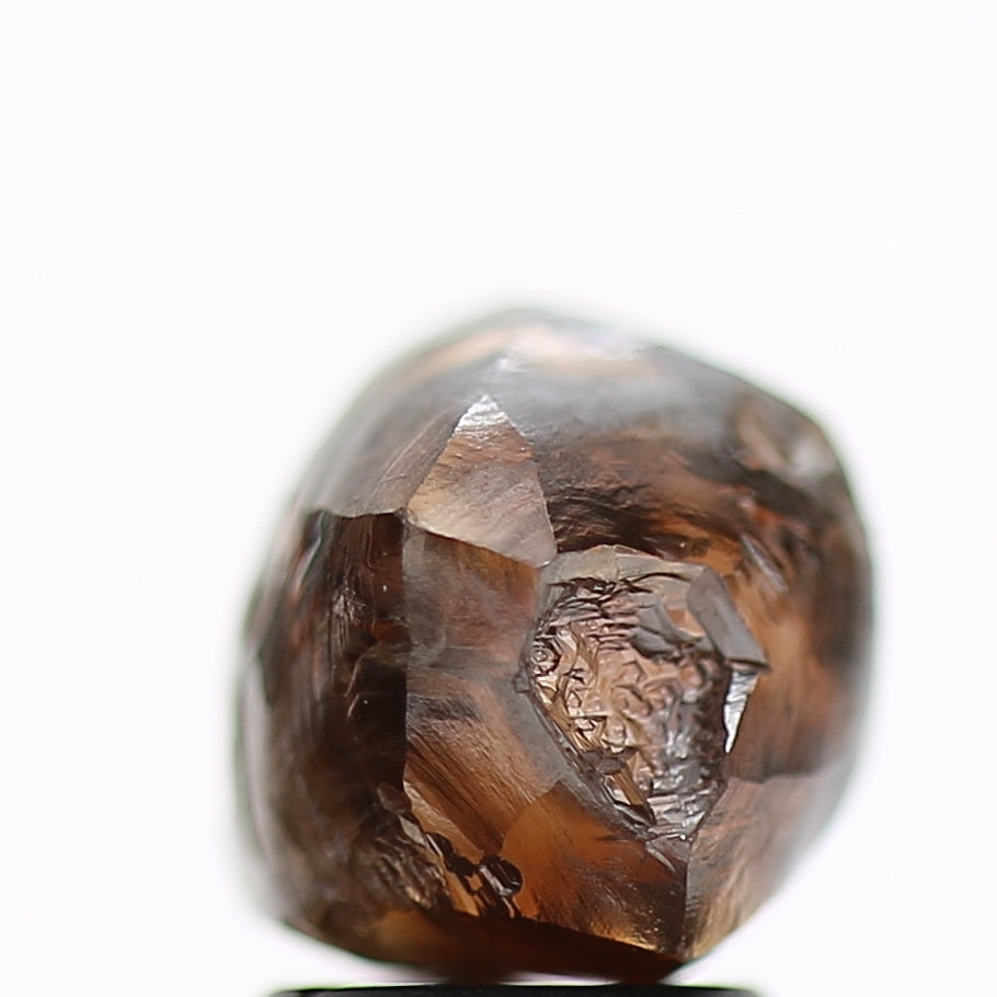 3.94 Carat Natural Fancy Cognac Brown Rough Diamond 7.74 MM