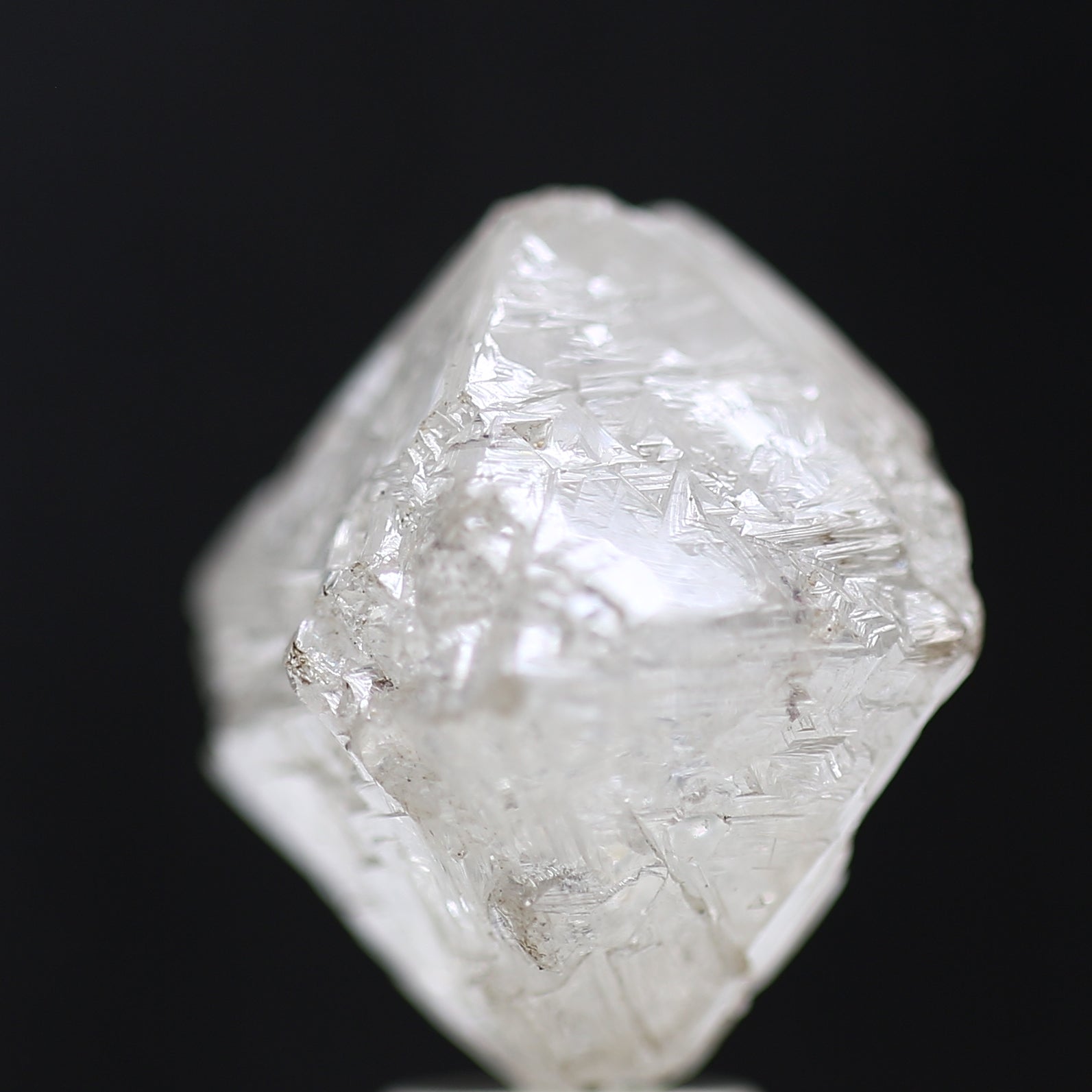 11 Carat Natural White Rough Diamond Octahedron Shape 11 MM