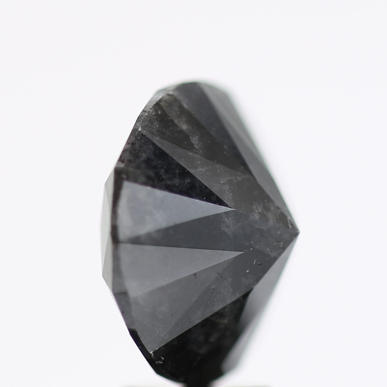 5.18 Carat Fancy Black Round Brilliant Diamond GIA Certified