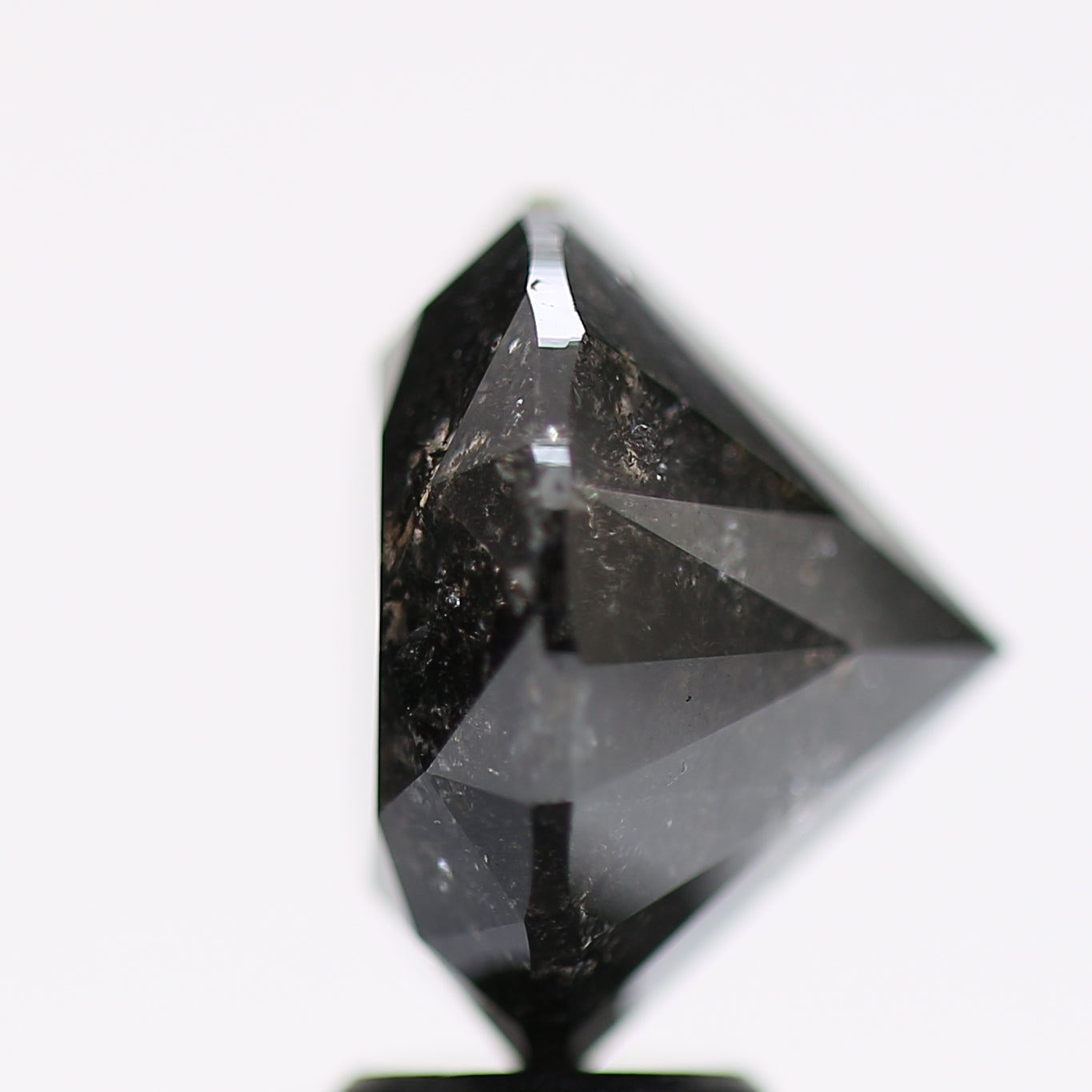 7.58 Carat Fancy Black Round Brilliant Diamond GIA Certified