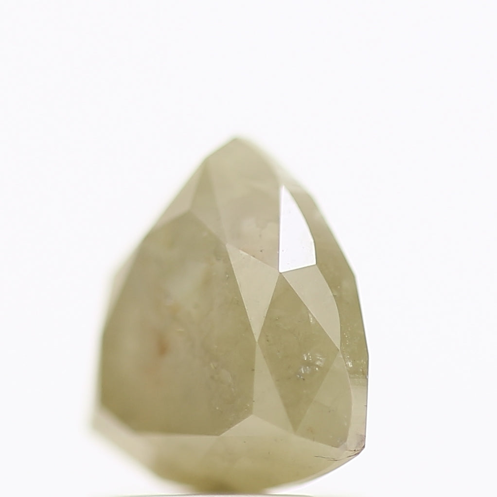 1.54 Carat Natural Trillion Cut Gray Salt And Pepper Diamond 6.99 MM