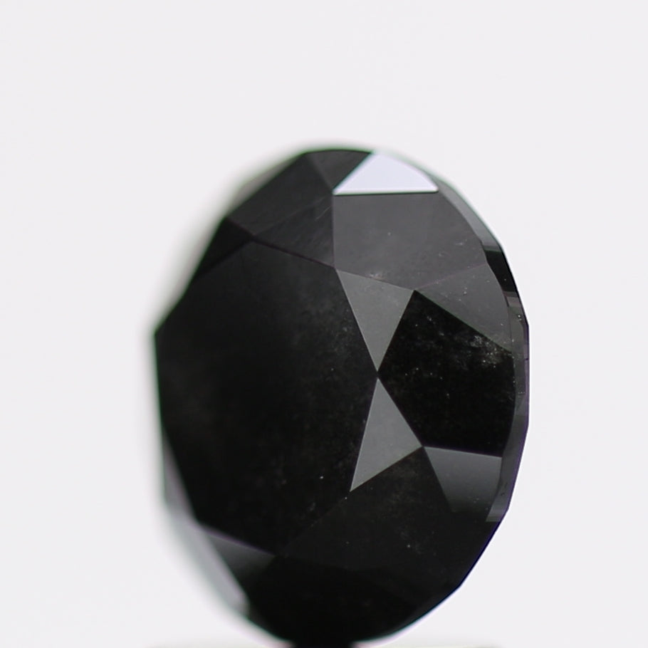 1.97 Carat Fancy Black Round Brilliant Diamond GIA Certified