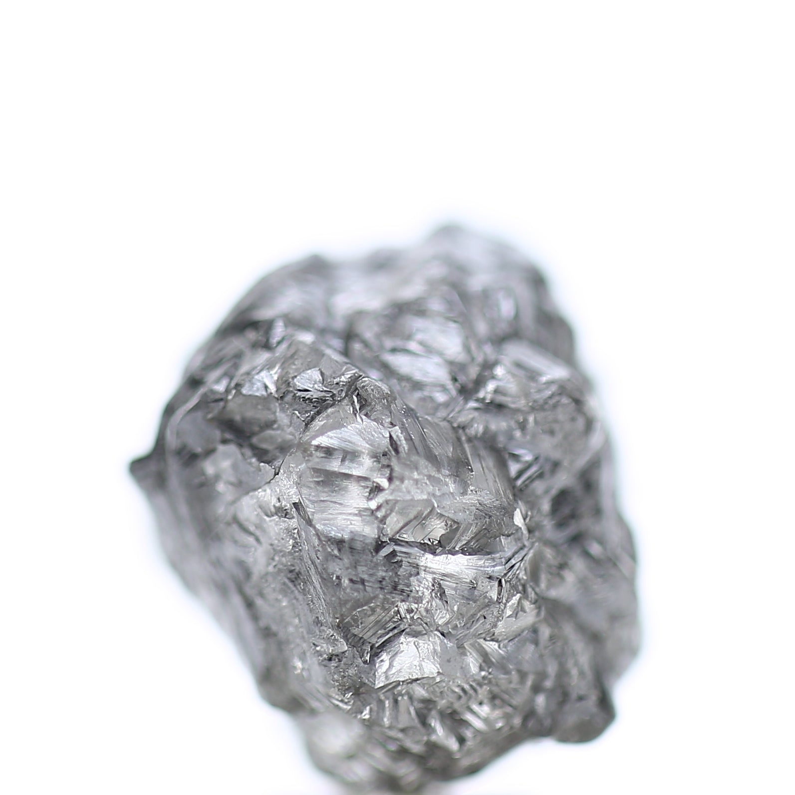 11 Carat Natural Fancy Gray Rough Diamond 11 MM