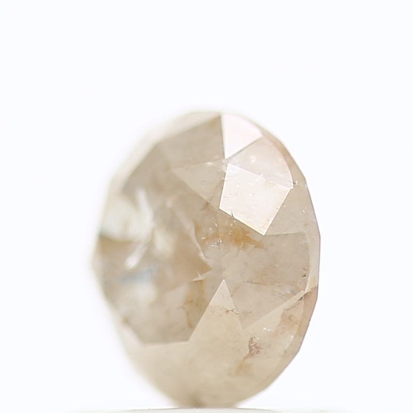 0.93 Carat Natural Icy Round Cut Salt And Pepper Diamond 5.91 MM