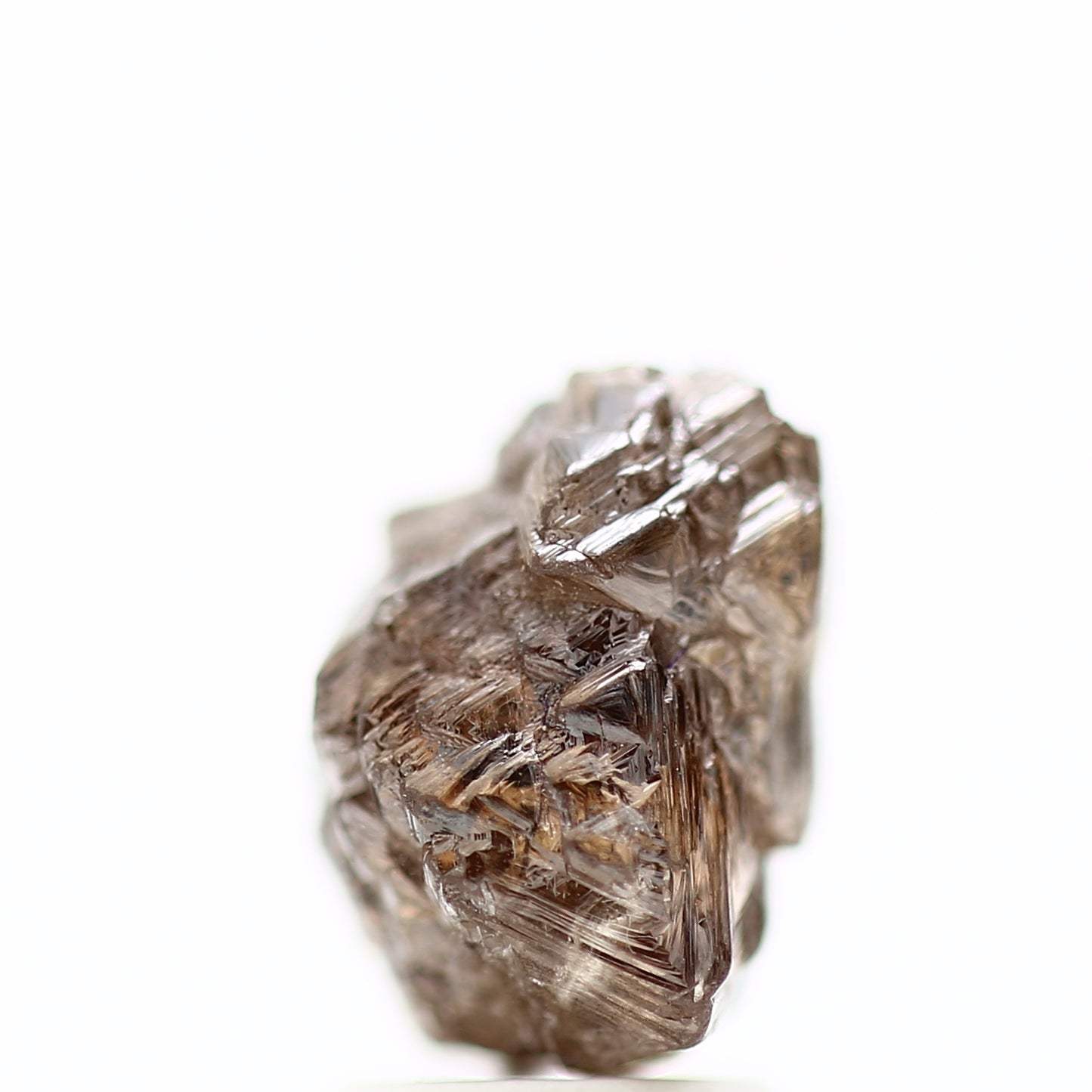 4 Carat Natural Fancy Cognac Brown Crystal Raw Rough Diamond 9.37 MM - Blackdiamond