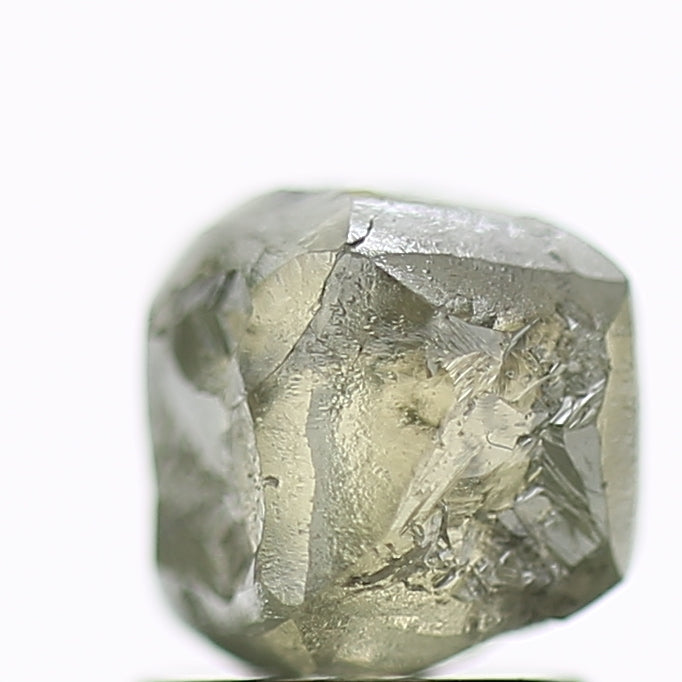 2.10 Carat Natural Fancy Greenish Grey Rough Diamond 5.6 MM